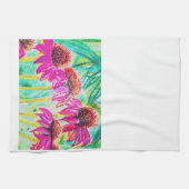 Echinacea Teetuch Geschirrtuch (Horizontal)