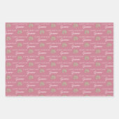 Echinacea Wrapping Paper Flat Sheet Set 3 Geschenkpapier Set (Vorderseite 3)