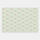 Echinacea Wrapping Paper Flat Sheet Set 3 Geschenkpapier Set (Vorderseite 2)