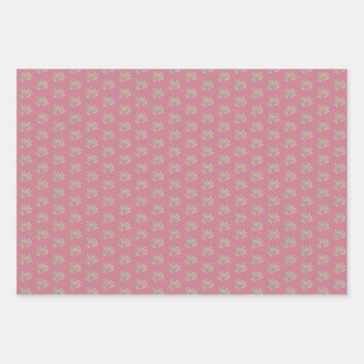 Echinacea Wrapping Paper Flat Sheet Set 3 Geschenkpapier Set (Vorderseite 3)