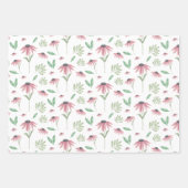 Echinacea Wrapping Paper Flat Sheet Set 3 Geschenkpapier Set (Vorderseite)