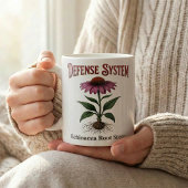 Echinacea-Wurzel-Tee Botanischer Druck Kaffeetasse