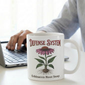 Echinacea-Wurzel-Tee Botanischer Druck Kaffeetasse