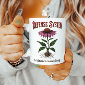 Echinacea-Wurzel-Tee Botanischer Druck Kaffeetasse