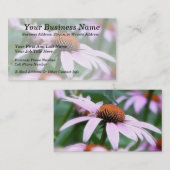 Echinaceas im Nebel Visitenkarte (Vorne/Hinten)