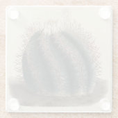 Echinocactus horizonthalonius Kaktus-Untersetzer Glasuntersetzer (Rückseite)