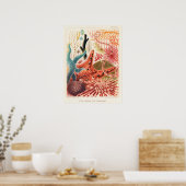 Echinoderatoren, Vintages Kunstposter des Great Ba Poster (Küche)