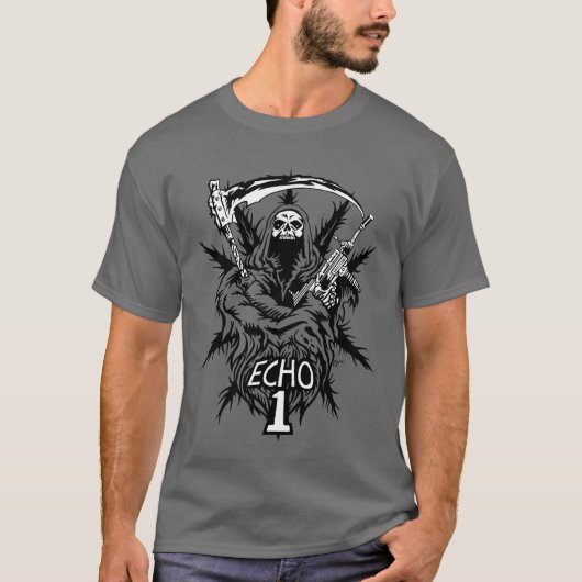 Echo1USA Sensenmann-T-Shirt T-Shirt (Vorderseite)