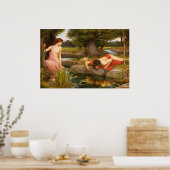 Echo and Narcissus by John William Waterhouse Poster (Küche)