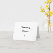 Echo-Ankündigungskarte für Baby-Bump Karte (Gelbe Blume)