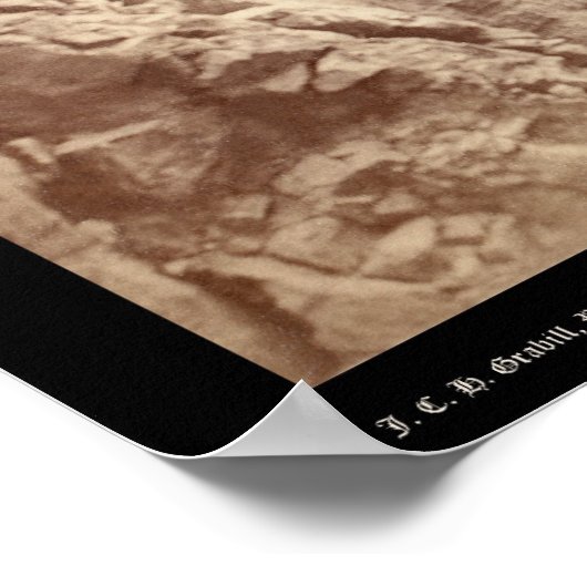 Echo Canyon durch Sioux Pass SD 1891 gesehen Poster (Ecke)