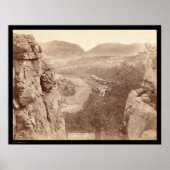 Echo Canyon durch Sioux Pass SD 1891 gesehen Poster (Vorne)