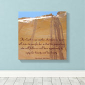 Echo Canyon, New Mexico Tribut an Mother Earth Leinwanddruck (Insitu (Holzboden))