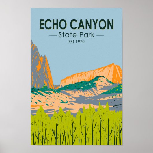 Echo Canyon Staat Park Nevada Vintag Poster (Vorne)