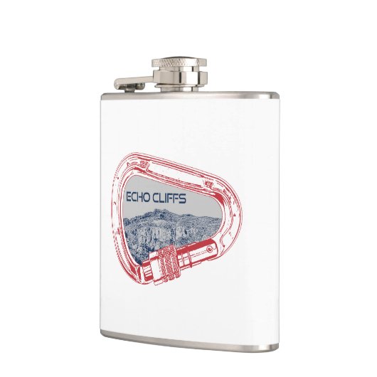 Echo Cliffs California Rock Climbing Carabiner Flachmann (Links)