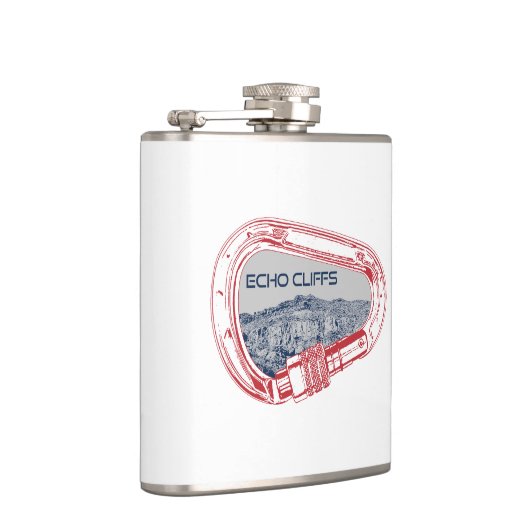 Echo Cliffs California Rock Climbing Carabiner Flachmann (Rechts)