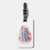 Echo Cliffs California Rock Climbing Carabiner Gepäckanhänger (Vorderseite vertikal)