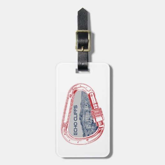 Echo Cliffs California Rock Climbing Carabiner Gepäckanhänger (Vorderseite vertikal)
