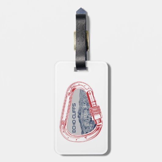 Echo Cliffs California Rock Climbing Carabiner Gepäckanhänger (Rückseite vertikal)