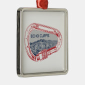 Echo Cliffs California Rock Climbing Carabiner Ornament Aus Metall (Rechts)