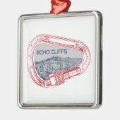 Echo Cliffs California Rock Climbing Carabiner Ornament Aus Metall (Links)