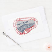 Echo Cliffs California Rock Climbing Carabiner Rechteckiger Aufkleber (Umschlag)