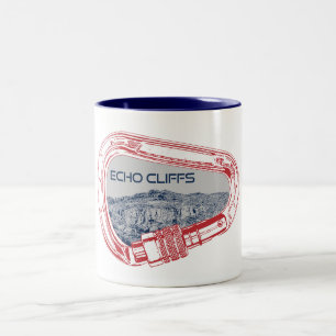 Echo Cliffs California Rock Climbing Carabiner Zweifarbige Tasse