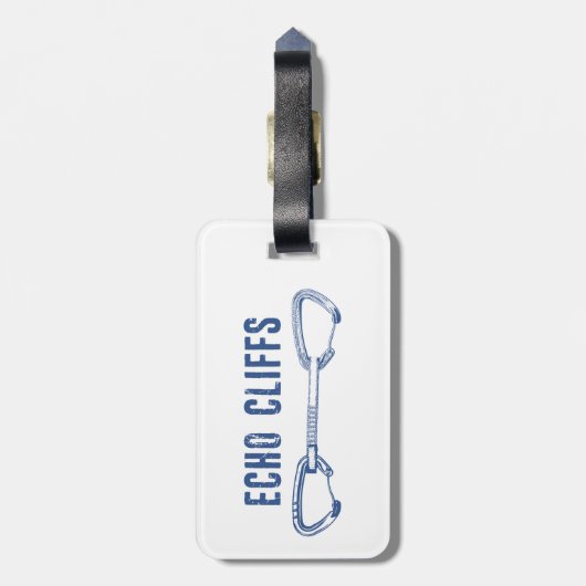 Echo Cliffs California Rock Climbing Quickdrag Gepäckanhänger (Rückseite vertikal)