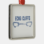 Echo Cliffs California Rock Climbing Quickdrag Ornament Aus Metall (Rechts)