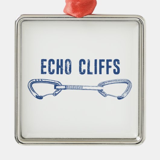 Echo Cliffs California Rock Climbing Quickdrag Ornament Aus Metall (Vorne)