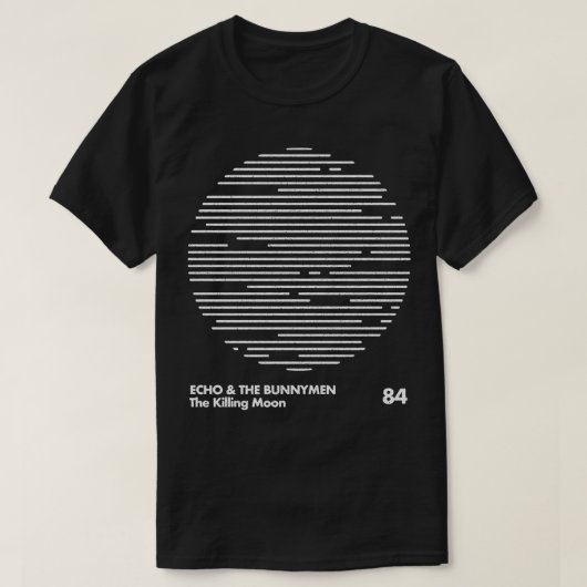 Echo der Bunnymen Minimal Grafik Design Tribut T-Shirt (Design vorne)