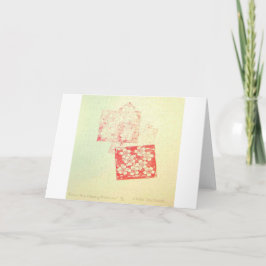 "Echo der Kirschblüten" Braille-Grußkarte Karte