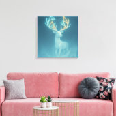 Echo des stillen Hirsches Leinwanddruck (Insitu (Wohnzimmer))