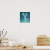 Echo des stillen Hirsches Poster (Küche)
