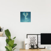 Echo des stillen Hirsches Poster (Heimbüro)