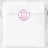 echo Erden: Mutter Erde Runder Aufkleber (Tasche)