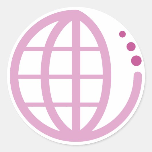 echo Erden: Mutter Erde Runder Aufkleber (Vorderseite)