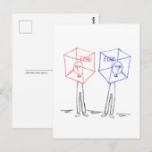 Echo-Kammer Postkarte (Vorne/Hinten)