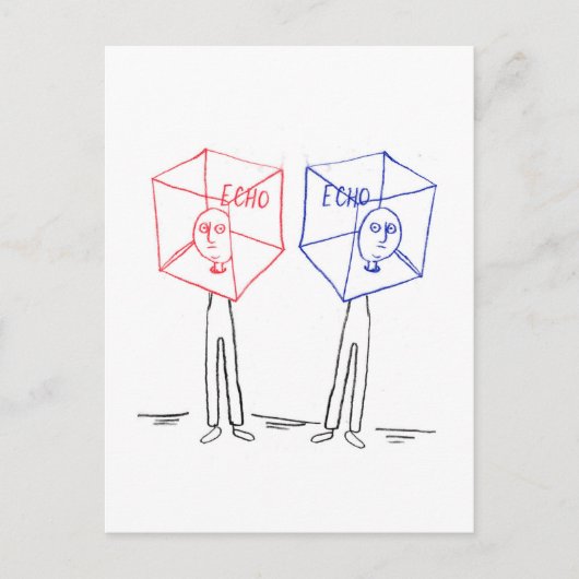 Echo-Kammer Postkarte (Vorderseite)