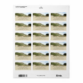 Echo Lake Beach im Acadia National Park Adressaufkleber (Vorne)