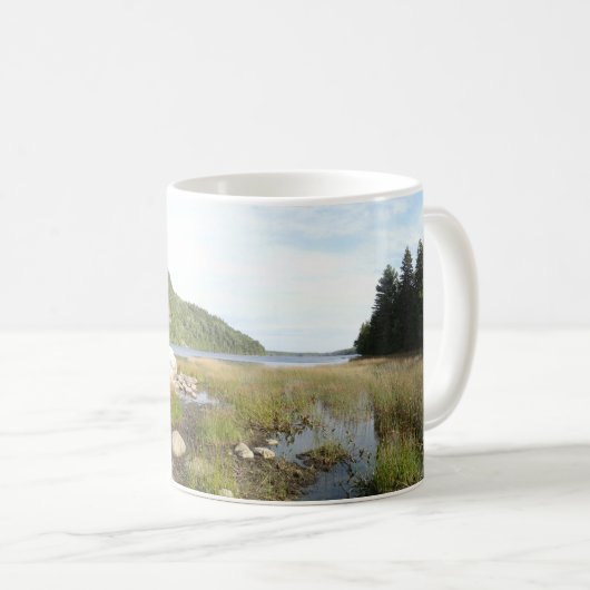 Echo Lake Beach im Acadia National Park Kaffeetasse (VorderseiteRechts)