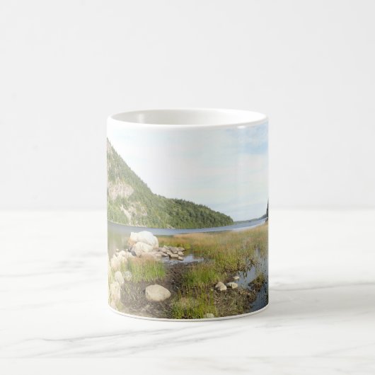 Echo Lake Beach im Acadia National Park Kaffeetasse (Mittel)
