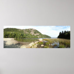 Echo Lake Beach im Acadia National Park Poster