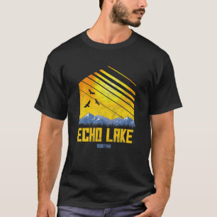 Echo Lake Montana Camping Vintag T-Shirt