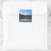 Echo Lake Mt Evans Colorado Quadratischer Aufkleber (Tasche)