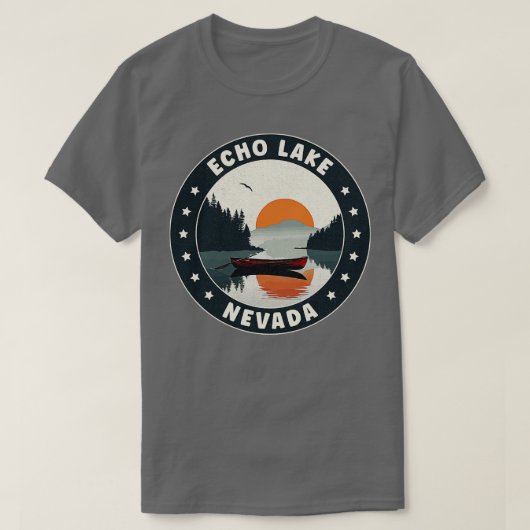 Echo Lake Nevada Sunset T-Shirt (Design vorne)