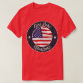 Echo Lake - Patriotic Montana Souvenir T - Shirt P (Design vorne)