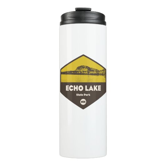 Echo Lake Staat Park New Hampshire Thermosbecher (Vorderseite)