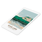 Echo Lake Staat Park New Hampshire Vintag Magnet (Linke Seite)