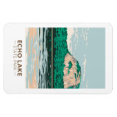 Echo Lake Staat Park New Hampshire Vintag Magnet (Horizontal)
